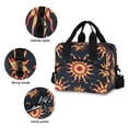 thumbnail image 5 of Lunch Bag Portable Crossbody Meal Bag Cooler Bag Insulated Lunch Bag Food Bag Handheld & Crossbody Design Cartoon Sun Seamless, 5 of 6