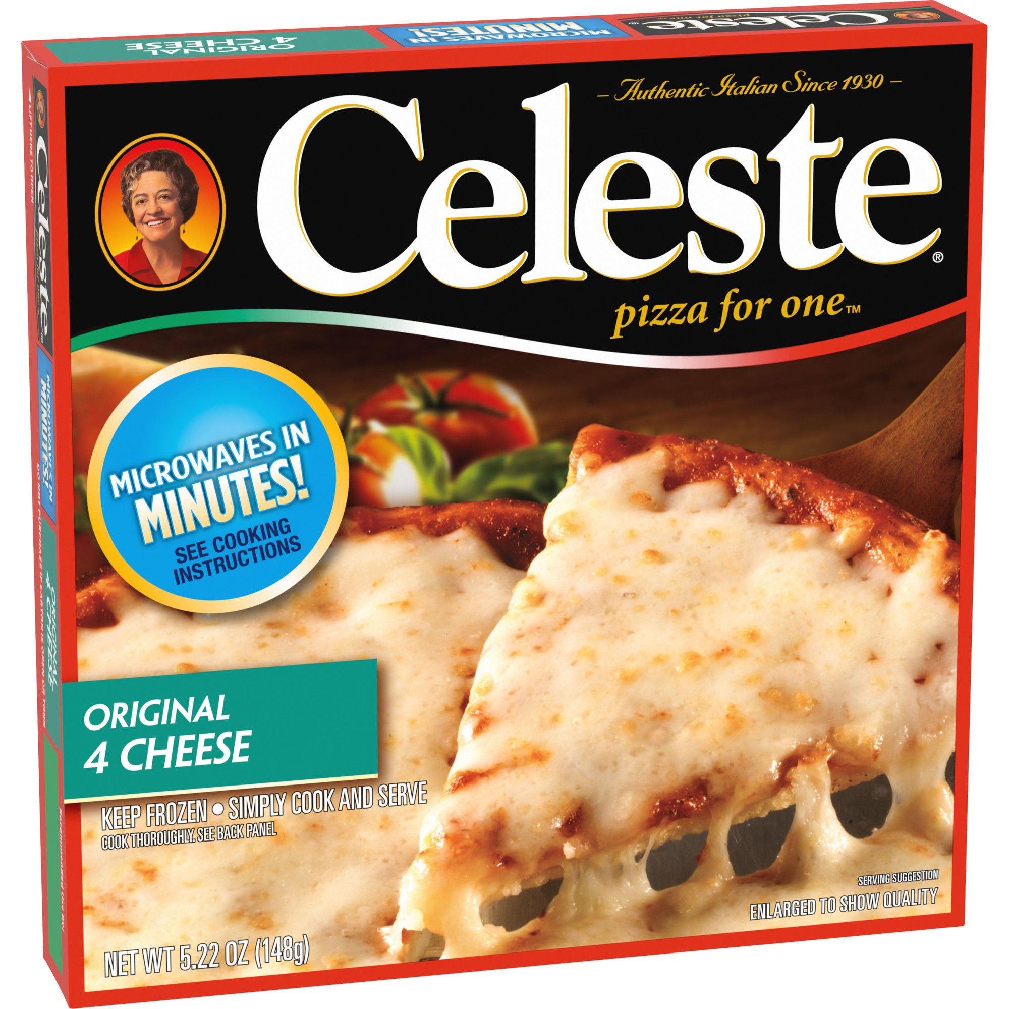 Celeste Original 4 Cheese Microwavable Frozen Pizza, 5.22 oz (Frozen) - image 2 of 6