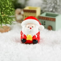 Mini Christmas Resin Figurines - Styles Include Santa Claus, Snowman, Elks, Perfect Decor for Christmas Trees, Gardens, Snowballs & Parties, Small Cute Holiday Accents, A, 1*0.8*1.12in