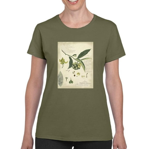 Descube Botanical Ii T-Shirt Women -A. Descubes Designs, Female x-Large