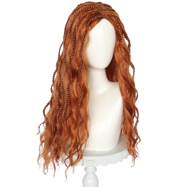 Peluca de cosplay para pequeñas sirenas, disfraz de anime para Halloween