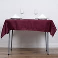 thumbnail image 6 of Efavormart 5pcs of 54x54" BURGUNDY Wholesale Linens Seamless Polyester Square Linen Tablecloth For Wedding Banquet Party Restaurant, 6 of 6