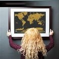 thumbnail image 4 of KQJQS World Map Scratch Off Poster Gold Framed Travel Map with Scratching Tool - Perfect Gift for Travel Enthusiasts, 4 of 7