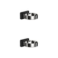 thumbnail image 4 of Estante de almacenamiento para secador de pelo Naiovety sin perforaciones soporte montado en la pared Negro 2piezas, 4 of 6