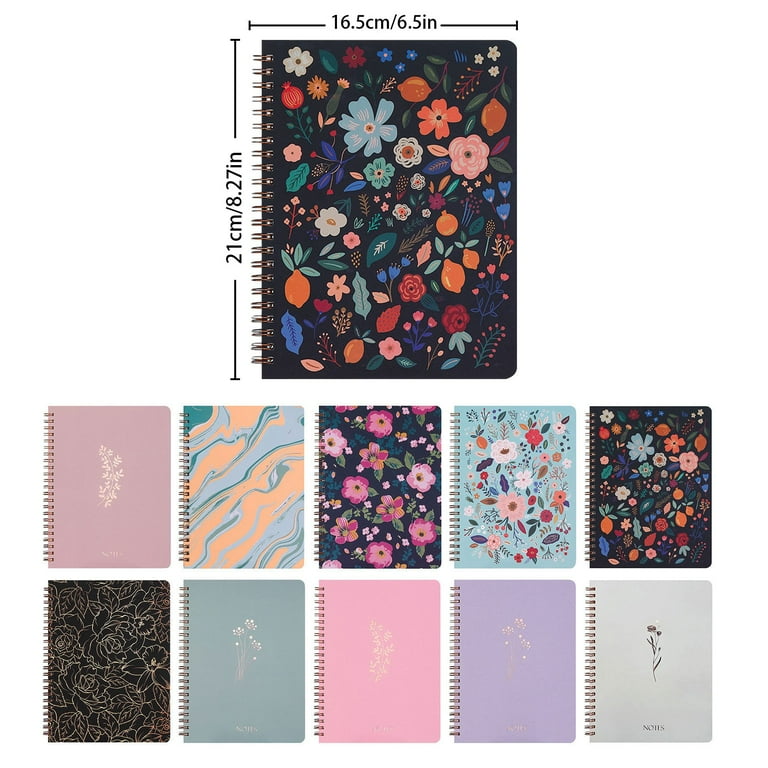 witspace Spiral Notebook Journal For Women, Cute 8.27