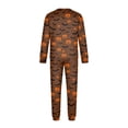 thumbnail image 4 of Spooky Halloween Matching Family PJs Pajamas Set, Pumpkin Ghost Long Sleeve Tops and Pants Lounge Sleepwear Set, 4 of 6