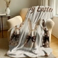 thumbnail image 5 of MXTPOV Easter Throw Blanket, Cute Easter Bunny Pattern Blanket for Couch Sofa Bed Travel, Easter Decorations, Soft Fluffy Blanket for Home Decor, 28X40 inch, 5 of 5