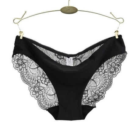 

Shpwfbe Underwear Women Lace Ie Seamles Cotton Y Hollow Brief Black/Xl Bras For Women Lingerie For Women