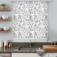 thumbnail image 5 of Gray Flowers Sheer Curtains 84 Inches Long, Farmhouse Pastoral Vintage Plants Branches Light Filering Curtains, Breathable Simi Curtain Privacy Drapes for Living Room Bedroom Window Treatment, 5 of 9