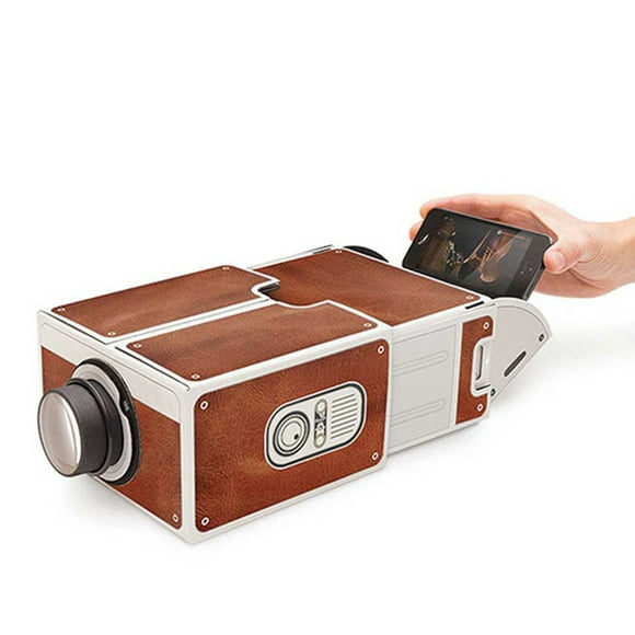 Amdohai Mini Smart Phone Projector Cinema Portable Home Use DIY Cardboard Projector Family Entertainment Projective Device