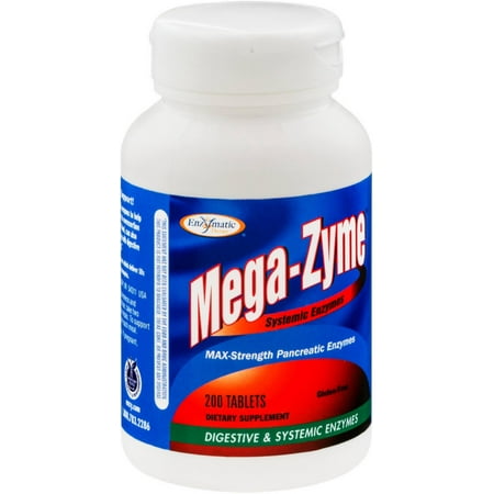 Enzymatic Therapy Mega-Zyme Systemic Enzymes Tablets 200 ea (Pack of
