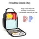 thumbnail image 4 of Femuar Fiambrera para hombres, mujeres, adultos, pequeña bolsa de almuerzo para oficina, trabajo, picnic, lonchera portátil reutilizable, color negro, 4 of 5