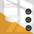 thumbnail image 5 of PLASTICPRO 7" Crystal Clear Plastic Plates Disposable Plates for Party, 80-Pack, 5 of 9