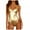 Gold, variant on AOOCHASLIY Swimsuits for Women Summer Clothes One Piece Shiny Metallic Swimsuits Bikini Bathing Suit Vest Jumpsuit