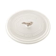 thumbnail image 4 of Staub Cast Iron 5.75-qt Coq au Vin Cocotte - White, 4 of 7