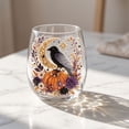 thumbnail image 5 of SLYNSHome Cute Ghost Pumpkin Lantern Print Stemless Wine Glass, Spooky Fall Themed Clear Tumbler, Decoration Drinking Glass For Halloween Cocktail Table Decoration & Gift, 5 of 7