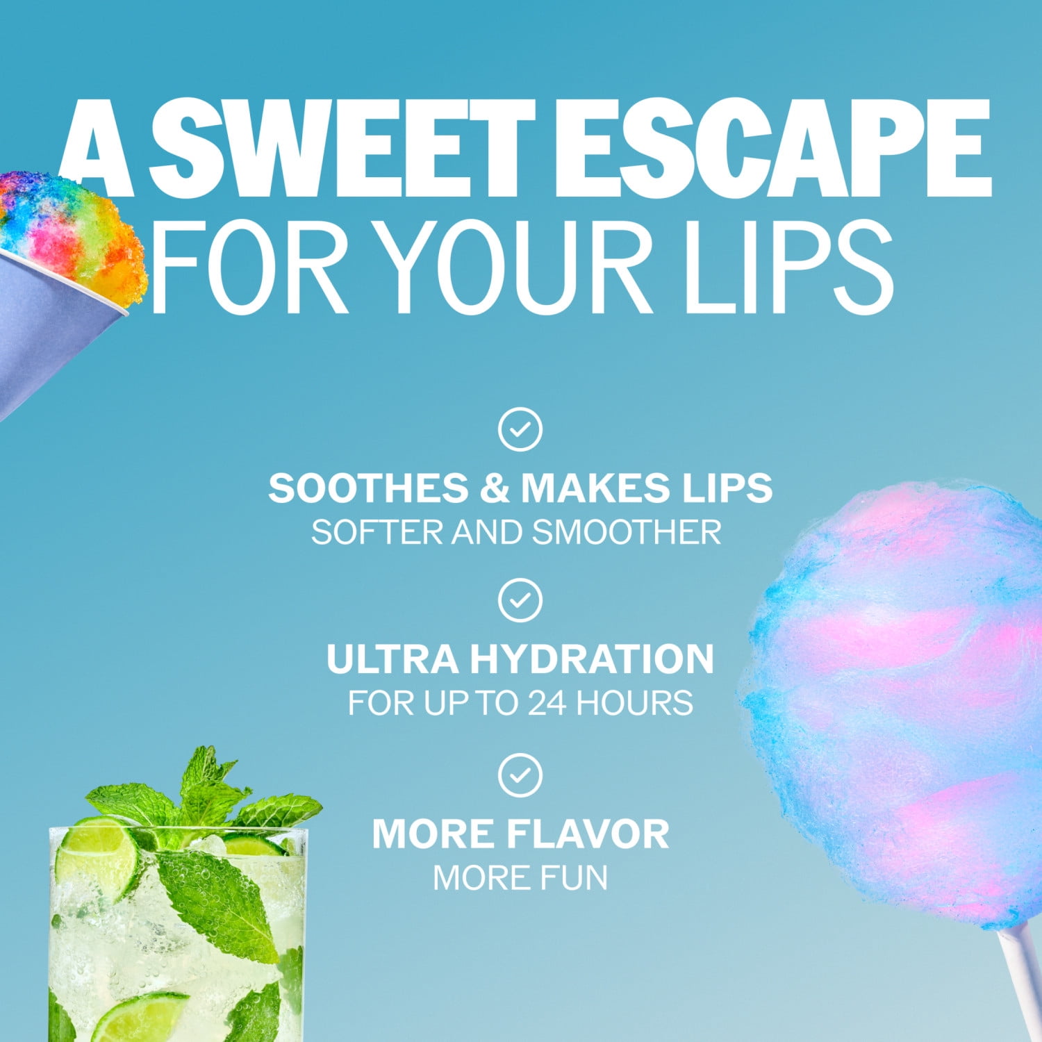 ChapStick Vacation Getaway Flavored Lip Balm Variety Pack, Relieves Dryness, 24 Hour Moisture, Hydrating Lip Balm, 0.15 oz Each