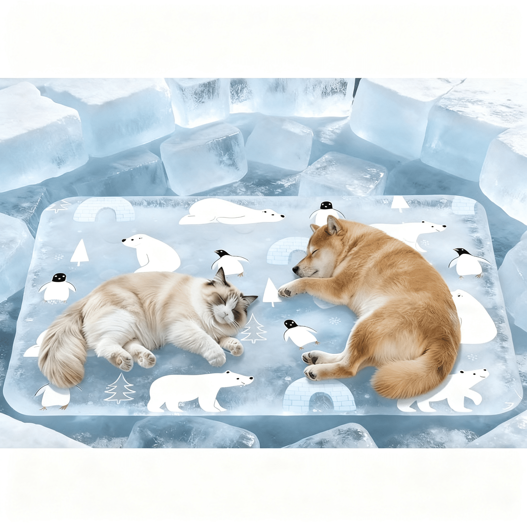 90*60cm Dog Cooling Mat, 2026 New Summer Pet Mats, Portable Pet Cooling Pad for Travel, Washable Gel Coolings Mat for Dogs and Cats Indoor Outdoor, Reusable Chill Pad Suitable for All Pets