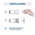 thumbnail image 3 of K&J Kit básico Keurig de repuesto para cafeteras K200 K250 K35 y K-compact: incluye soporte para filtro de depósito trasero y paquete de 6 filtros de agua compatibles con Keurig 2.0, 3 of 5