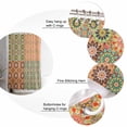 thumbnail image 5 of Vintage Ethnic Flower Pattern Shower Curtain for Bathroom, Boho Moroccan Traditional Style Waterproof Shower Curtains Washable Quick Dry with Hooks Bathtub Curtains 36x72 IN, 5 of 7