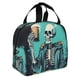 thumbnail image 2 of Easygdp Vintage Skull Beer Bolsa Térmica Premium - Tela Oxford Impermeable, Gran Capacidad, Bolsillo Frontal, Unisex para Trabajo, Escuela, Actividades al Aire Libre y Picnics, 2 of 8