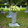 thumbnail image 5 of Mecorevxz Cemetery Commemorative Gift - Garden Angel Statue with Vases,Angel Garden Statues Outdoor Decor, Tomb Cemetery Decoration, 5 of 9