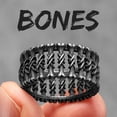 thumbnail image 3 of Anillos de acero inoxidable con textura geométrica retro para hombre y mujer, joyería punk, novedad en accesorios de moda de Stranger Things, regalo al por mayor, 3 of 5