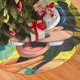 thumbnail image 2 of Falda de árbol de Navidad divertida, suave y divertida, collar de árbol de Navidad, decoración navideña de granja de 36", 2 of 4