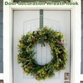 thumbnail image 5 of Dserfhy 15" Wreath Hanger Metal Wreath Door Hanger Non Scratch Over The Door Hanger Hook for Christmas Halloween Front Door, 5 of 8