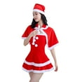 thumbnail image 2 of Vestido de Navidad para mujer, precioso vestido de Papá Noel, disfraz para juego de rol de año Nuevo XXXL, 2 of 8