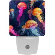 Jellyfish LED Square Night Lights - Stylish and Energy-Efficient Room Illuminators for Soothing Ambiance - 200 Characters