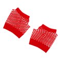 thumbnail image 1 of Minnieouse 1 par de disfraces de los años 80, adorno de fiesta Vintage, guantes de neón sin dedos, ropa decorativa de red de pesca para vestir a guantes y mitones Rojo, 1 of 6