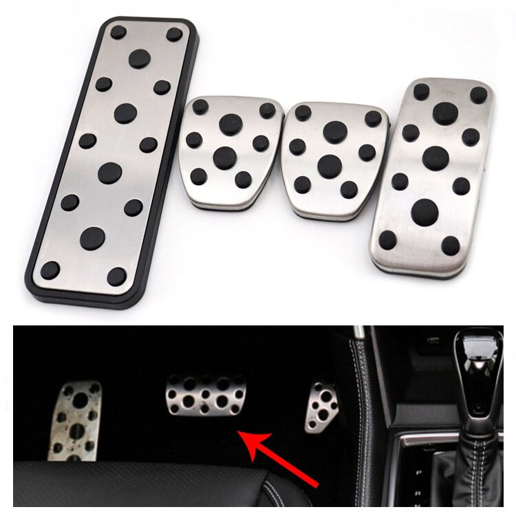 ZS 4x MT Car Foot Gas Brake Pedals Cover Kit For Subaru Legacy Outback XV Impreza Forester 0618