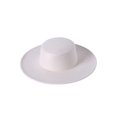 thumbnail image 2 of Musuos Women's Hats Solid Color Personality Wide Brim Flat Top Design Simple Elegant Formal Top Hat, 2 of 10