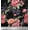 Black, variant on Soimoi Cotton Duck Fabric Leaves & Peony Floral Decor Fabric Printed Yard 42 Inch Wide
