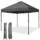 thumbnail image 1 of QinaQin Carpa pop up de 10x10 pies con armado one push, ventilación superior, bolsa con ruedas, 4 sacos de arena, 8 estacas y 4 cuerdas, color gris, 1 of 8