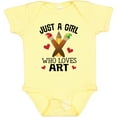 thumbnail image 3 of Inktastic Artist Just A Girl Who Loves Art Girls Baby Bodysuit, 3 of 5