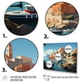 thumbnail image 4 of Designart "Coastal Dream Capri, Italy Landscape V" Oversized Landscapes Framed Wall Art - Global Blue Landscape Italy Entryway Framed Wall Art, 4 of 7