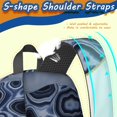 thumbnail image 5 of Blue and Gold Marble Pattern 17" Waterproof Oxford School Backpacks for Teens, S-Shape Padded Straps, for School, Travel, Hiking, Camping, 5 of 5