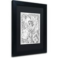 thumbnail image 2 of Trademark Fine Art "Fairies and Woodland Creatures 3" Canvas Art by KCDoodleArt Black Matte, Black Frame, 2 of 4