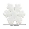 thumbnail image 2 of Christmas Snowflake Pillow 19.69 Inch Winter Throw Pillow Snow Flake Shape Decorative Pillow White Plush Stuffed Cushion for Sofa Couch Bed Home Christmas Decor Indoor Outdoor Use, 2 of 5