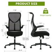 MCQ Indoor High Back Home Office Chair Height Adjustment Desk Chair, Black