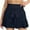 Navy, variant on ABATAB Womens Summer Shorts Smocked Drawstring Casual Shorts Ruffle Tiered Loose Fit Fashion Trendy Shorts