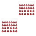 thumbnail image 1 of ZLight 26 Pcs Breloques Initiales Bijoux Pendentif Suspendu Fait Main Double Face Plat Rond Alliage Boucles d'Oreilles Rouge 2Ensemble, 1 of 6