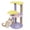 Purple, variant on Costway 29” Cute Modern Cat Tree with Star & Moon Shaped Platforms, Jute Scratching Posts Blue