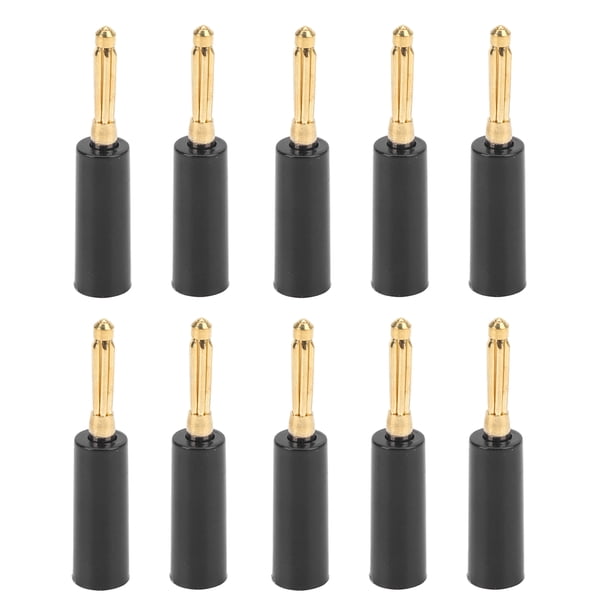 Conector tipo banana NikouMX dorados de 4 mm y 7 pines