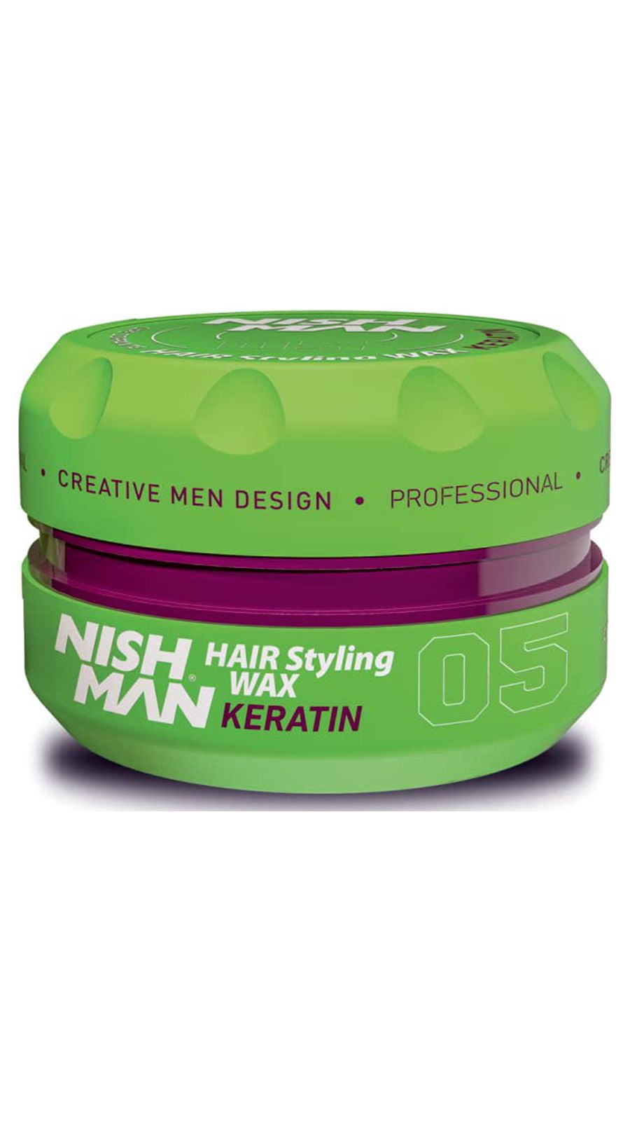 Nishman Hair Styling Hair Wax Keratin Gloss Finish Water Soluble