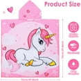 thumbnail image 2 of Kids Beach Unicorn Towels Baby Towels with Hood Toddler Pool Towel Large Bath Towels for Boys and Girls for Travel Shower Swimming, 2 of 4