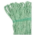 thumbnail image 3 of Super Loop Wet Mop Head Cotton/Synthetic Fiber, 5" Headband, Medium Size, Green, 3 of 9