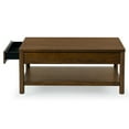 thumbnail image 4 of Safavieh Jaylessa Solid Wood 1 Drawer Coffee Table in Medium Oak, 4 of 14